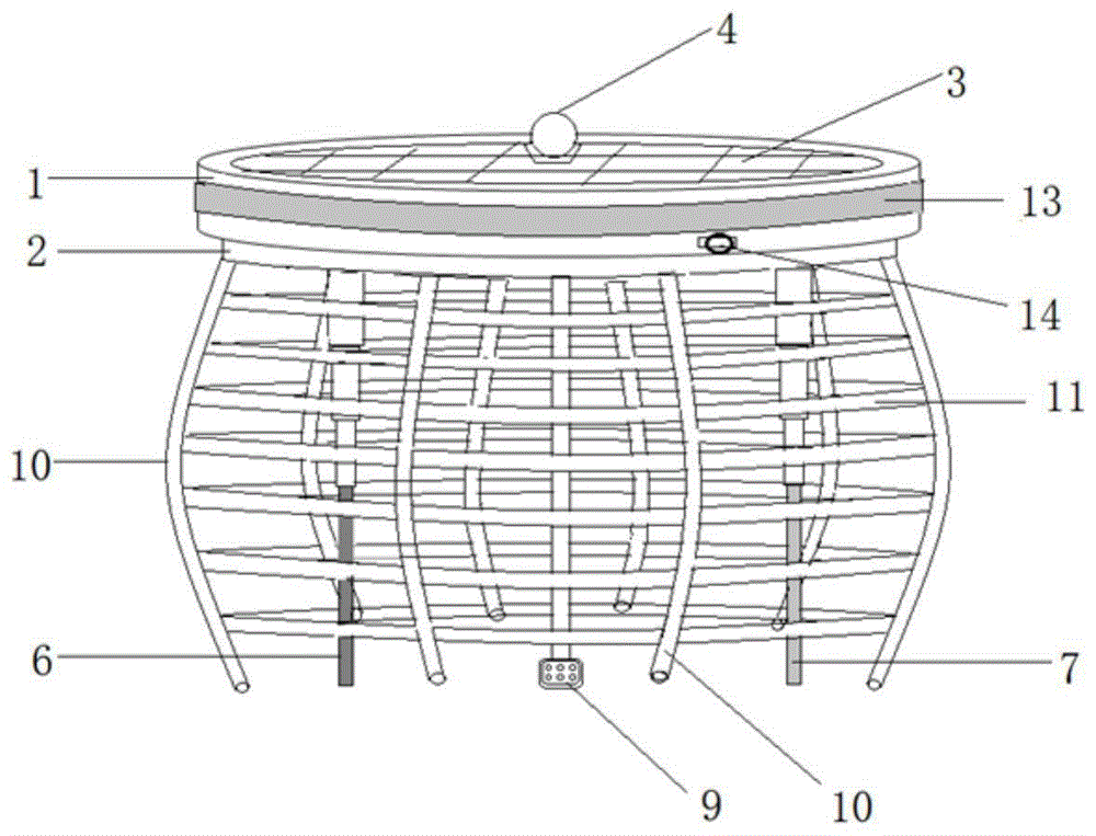 一種太陽能復合式電解法污水處理漂浮裝置