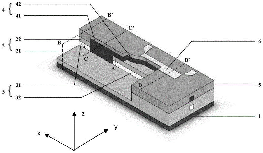 一種有機(jī)無(wú)機(jī)混合集成的可變光衰減器及其制備方法